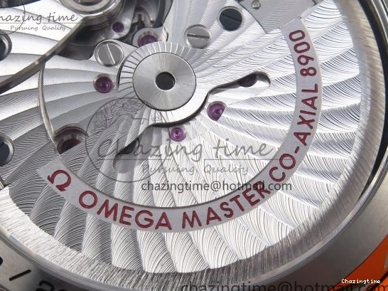 0210 Comfortable Planet Ocean 43.5mm SS VSF 1:1 Best Edition Black Orange Bezel Gray Dial on Nylon Strap A8900 Super Clone V 7730